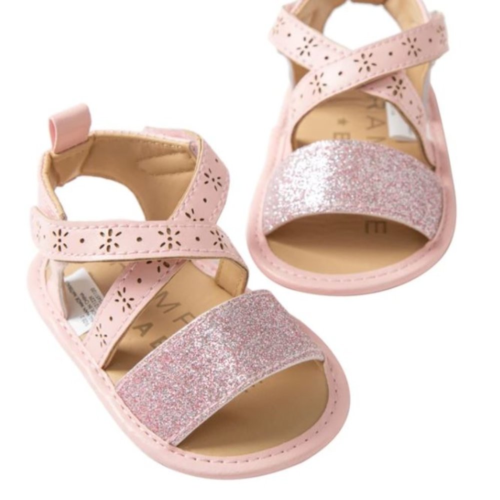 Pink Velcro Sandals